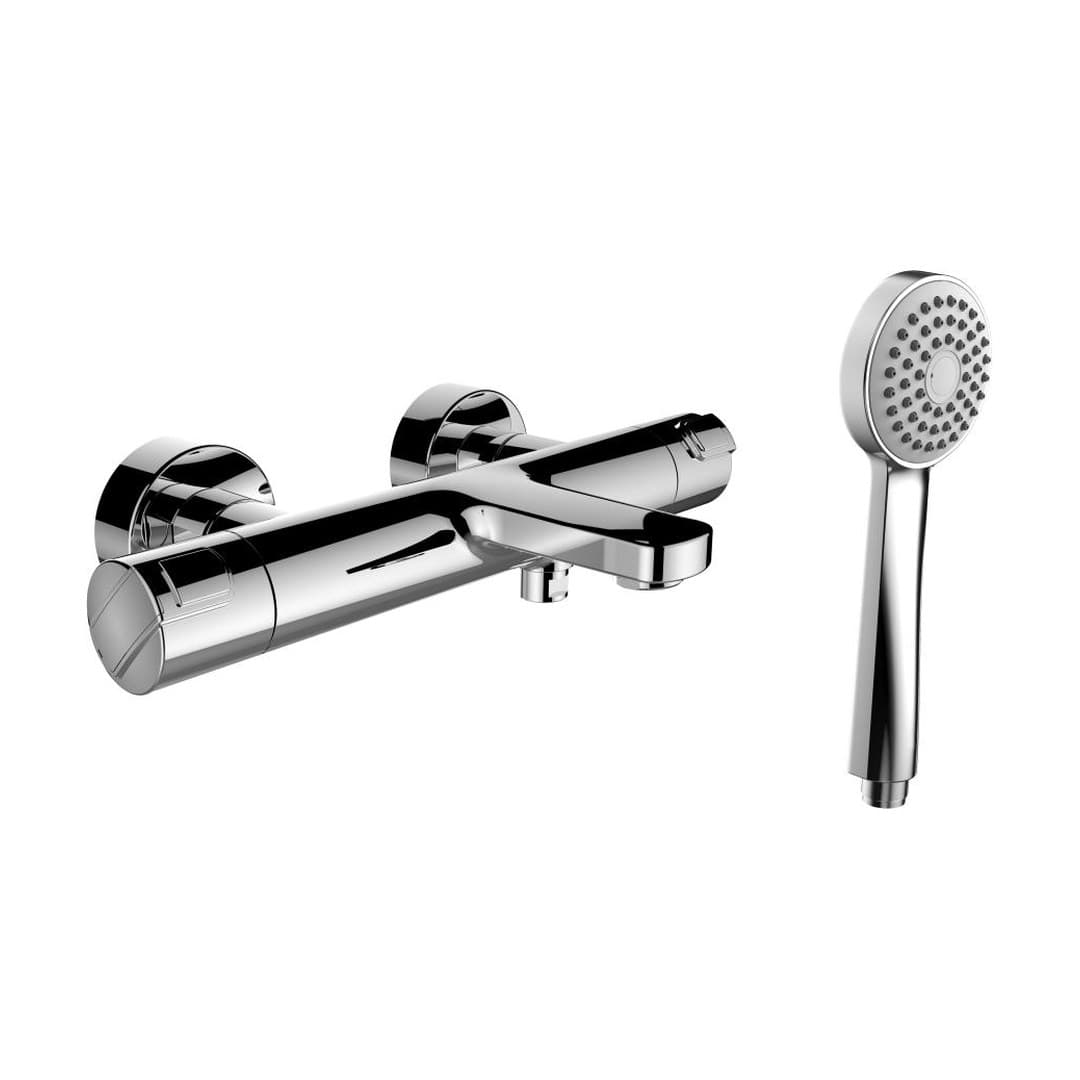 Laufen CITYPRO – Μπαταρία Λουτρού Τοίχου – προεξοχή 173 mm, θερμοστατική – Chrome (HF500960100600)