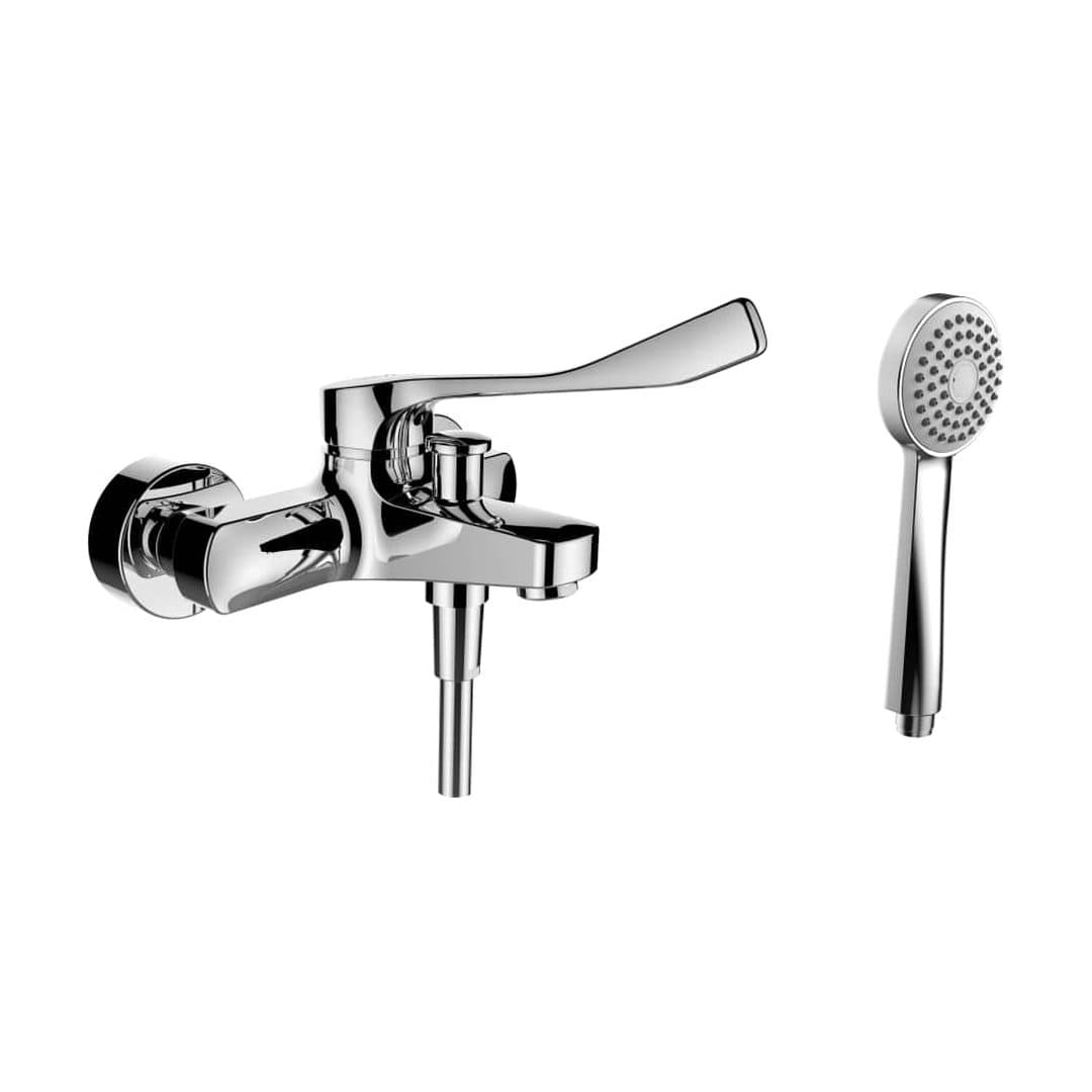 Laufen CITYPRO LIBERTY – Μπαταρία Λουτρού Τοίχου – Chrome (HF500962100694)