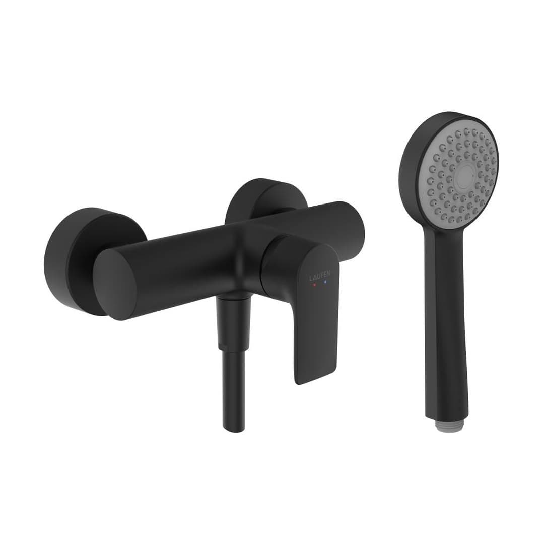Laufen CITYPLUS – Σετ Ντους – σωλήνας 1600 mm – PVD Titanium black matt (HF505350428600)