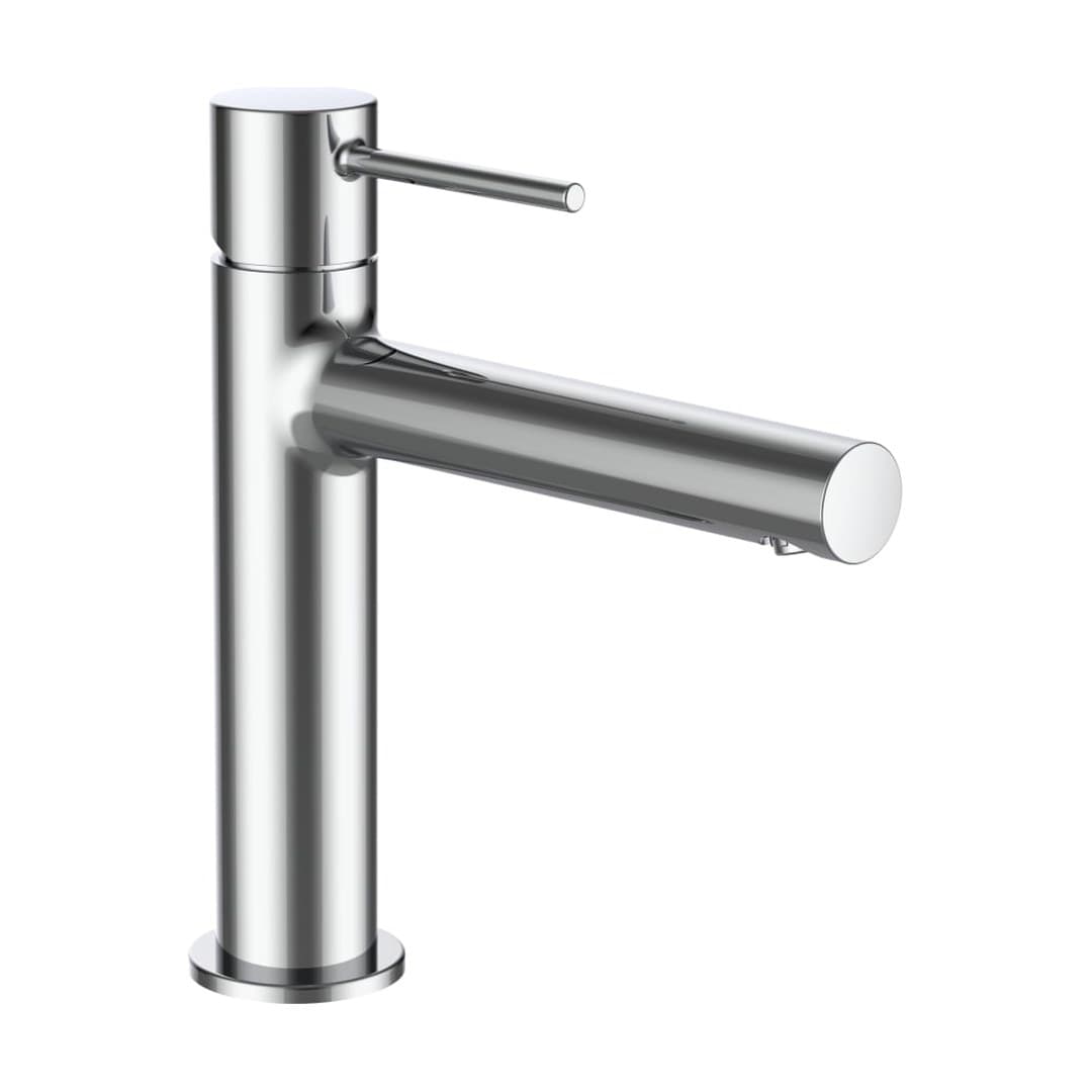 Laufen TWINPLUS SLIM – Μπαταρία Νιπτήρα – προεξοχή 140 mm, χωρίς βαλβίδα – Chrome (HF505404100000)