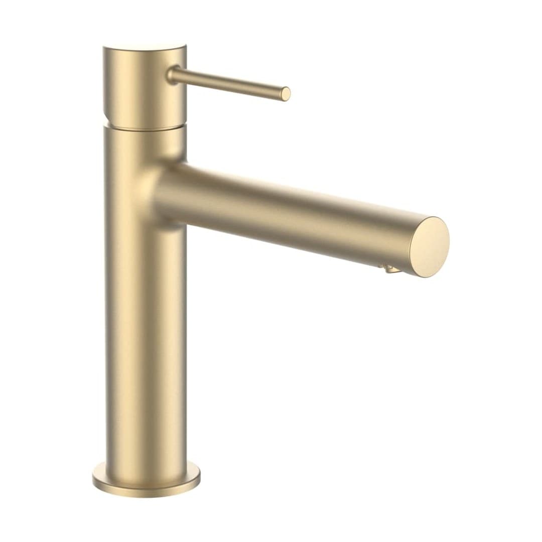 Laufen TWINPLUS SLIM – Μπαταρία Νιπτήρα – προεξοχή 140 mm, χωρίς βαλβίδα – PVD pale gold matt (HF505404462000)