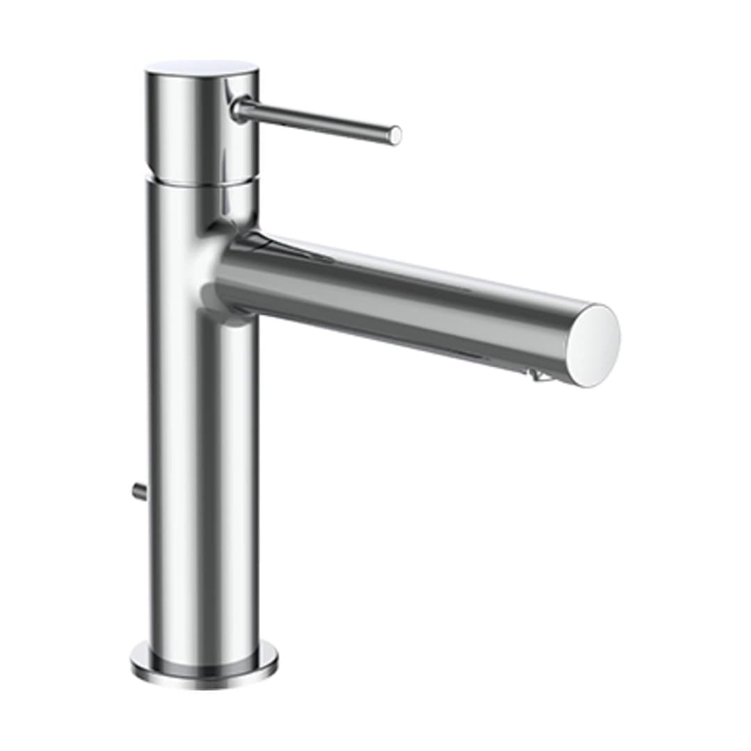 Laufen TWINPLUS SLIM – Μπαταρία Νιπτήρα – προεξοχή 140 mm, Eco+, με βαλβίδα – Chrome (HF505447100000)