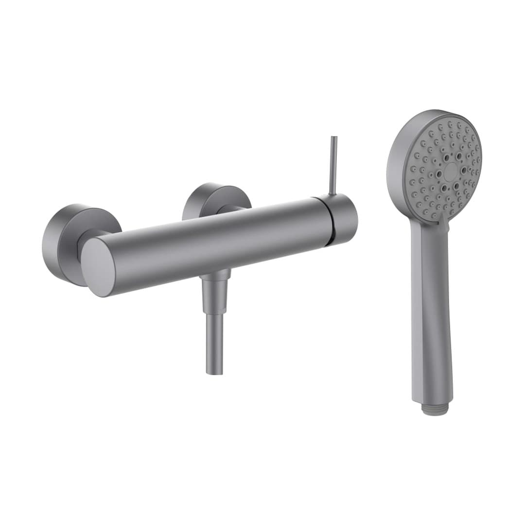 Laufen TWINPLUS SLIM – Σετ Ντους – σωλήνας 1600 mm, 3 ροές – PVD inox look (HF505450423600)