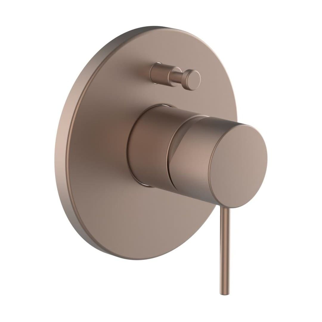 Laufen TWINPLUS SLIM – Μίκτης Εντοιχισμού – με ασφάλεια LB, για λουτρό – PVD rosegold brushed (HF505489426000)