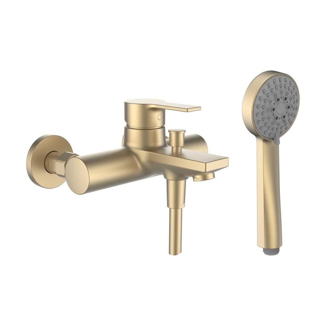 Laufen SWISSTAP – Μπαταρία Λουτρού Τοίχου – σωλήνας 1600 mm – PVD pale gold matt (HF506160462600)