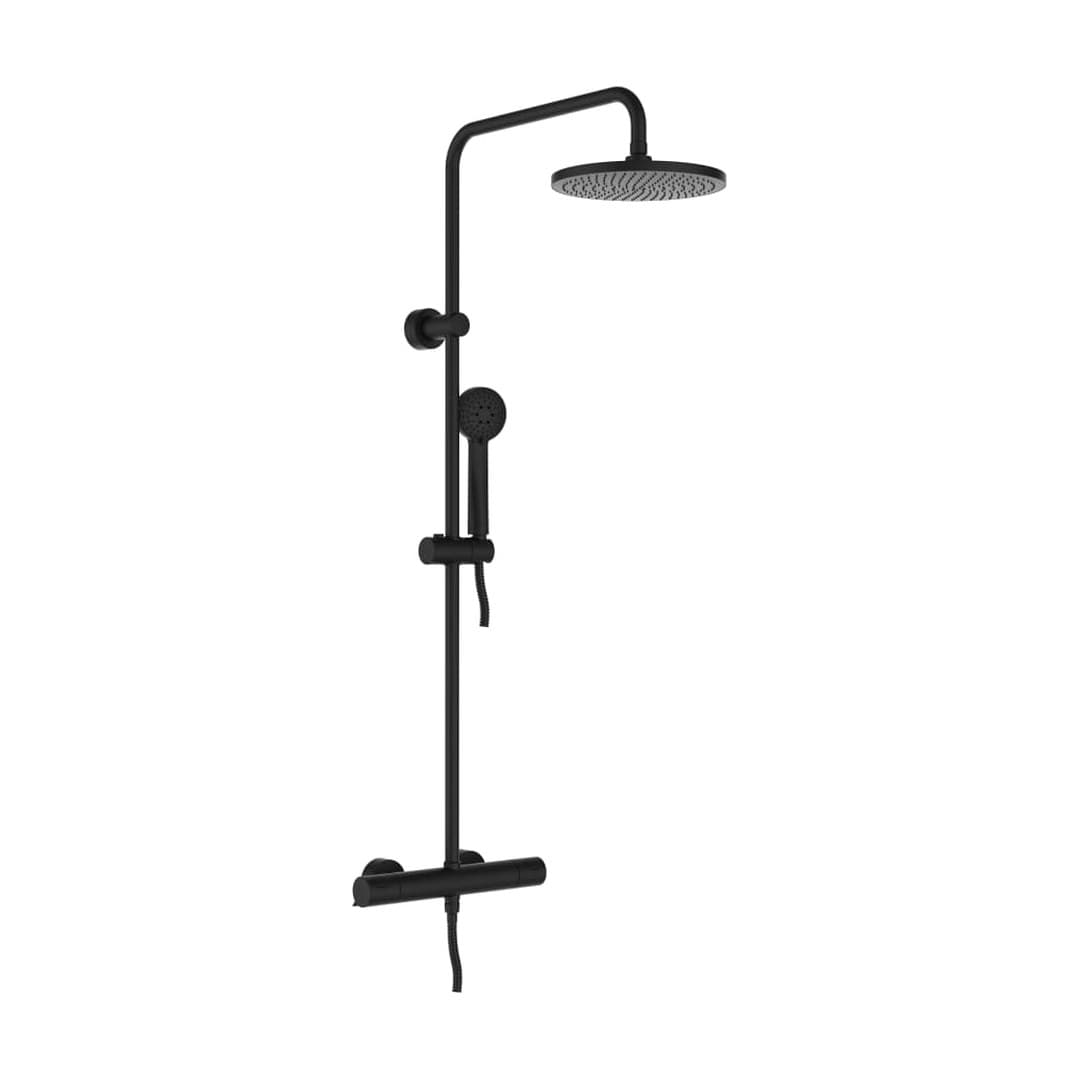 Laufen THERM – Σύστημα Ντους – σωλήνας 1600 mm, Ø200 mm – PVD Titanium black matt (HF506557428600)