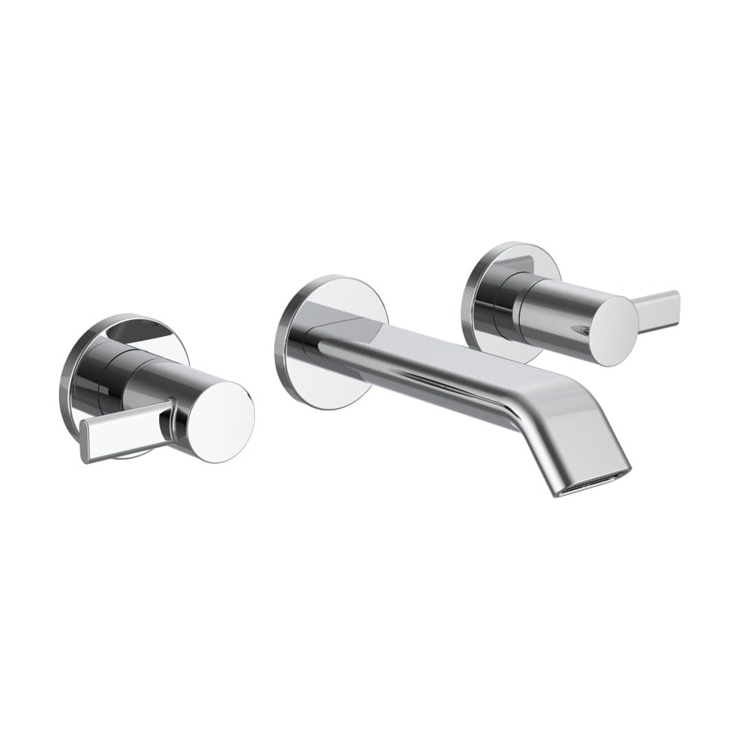 Laufen MEDA – Μπαταρία Νιπτήρα Τοίχου – δύο λαβών – Chrome (HF506624100000)