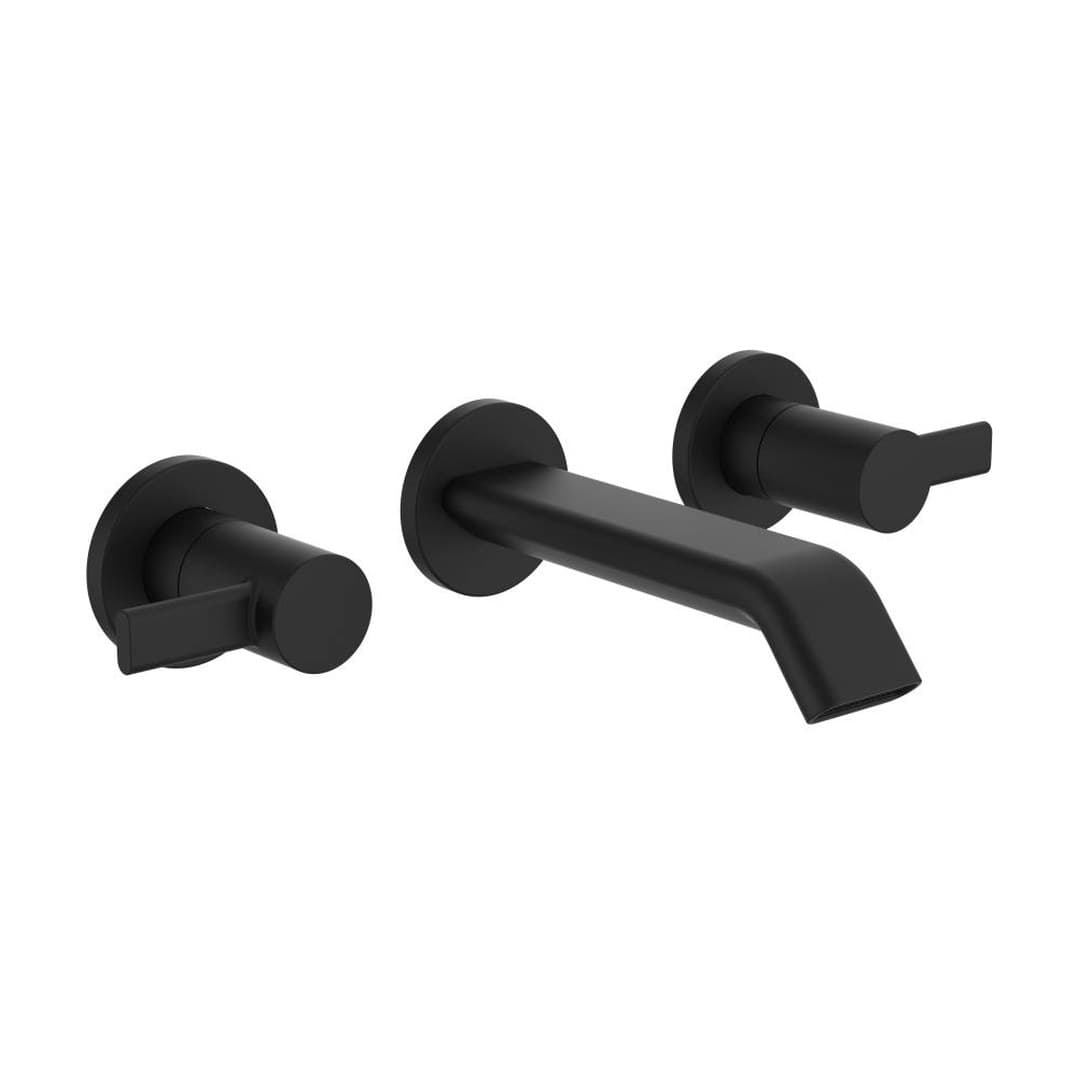 Laufen MEDA – Μπαταρία Νιπτήρα Τοίχου – δύο λαβών – PVD Titanium black matt (HF506624428000)