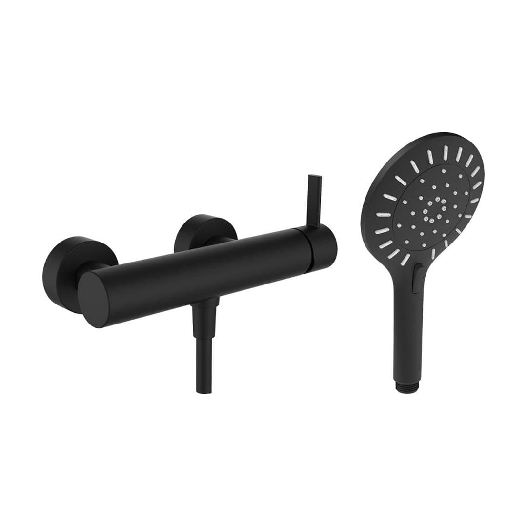 Laufen MEDA – Σετ Ντους – σωλήνας 1600 mm – PVD Titanium black matt (HF506650428600)