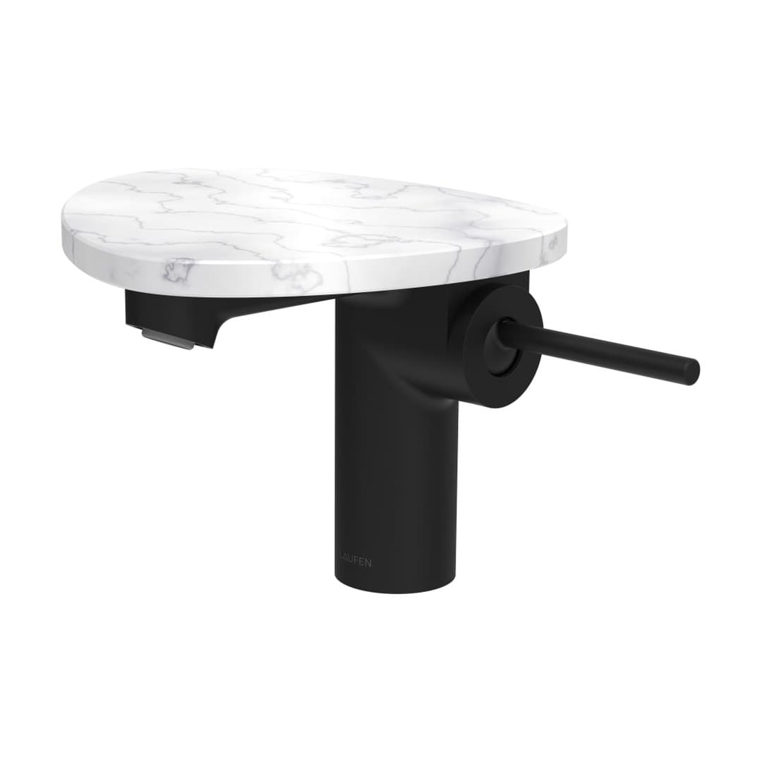 Laufen ADA – Μπαταρία Νιπτήρα – PVD black/marble white (HF506702515060)
