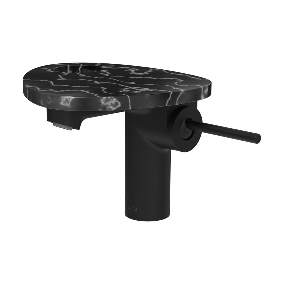 Laufen ADA – Μπαταρία Νιπτήρα – δίσκος με οπή – PVD black/marble black (HF506702516000)