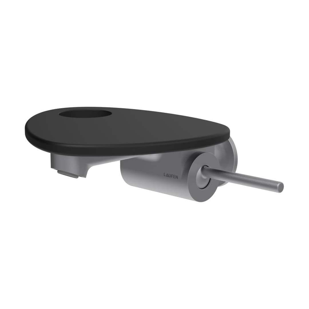 Laufen ADA – Μπαταρία Νιπτήρα Τοίχου – δίσκος με οπή – PVD inox/black matt (HF506726503000)