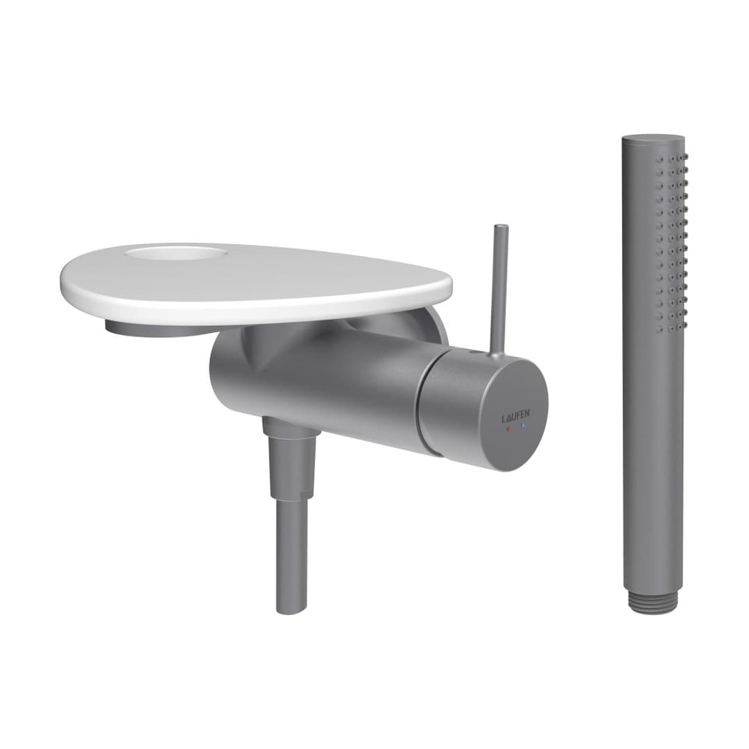 Laufen ADA – Σετ Ντους – δίσκος με οπή – PVD inox/white matt (HF506755502000)