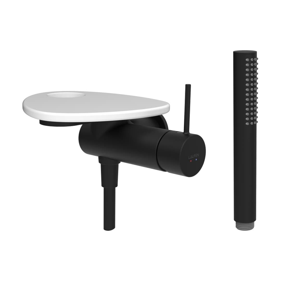 Laufen ADA – Σετ Ντους – δίσκος με οπή – PVD black/white matt (HF506755512000)