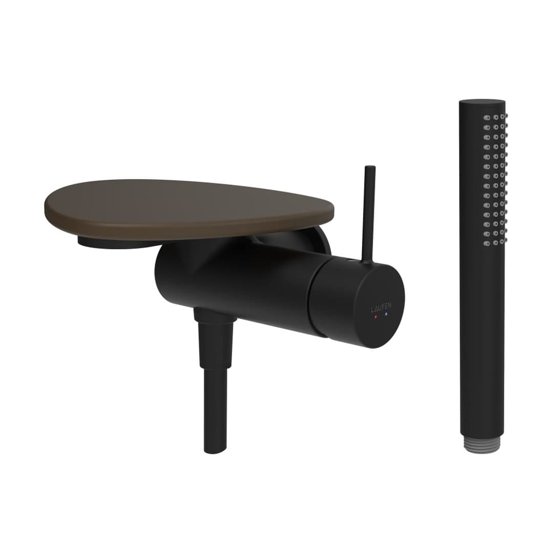 Laufen ADA – Σετ Ντους – δίσκος χωρίς οπή – PVD black/coffee matt (HF506755514060)