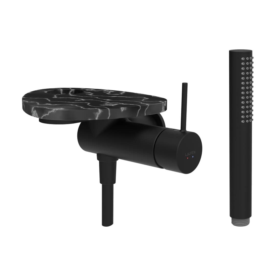 Laufen ADA – Σετ Ντους – δίσκος με οπή – PVD black/marble black (HF506755516000)