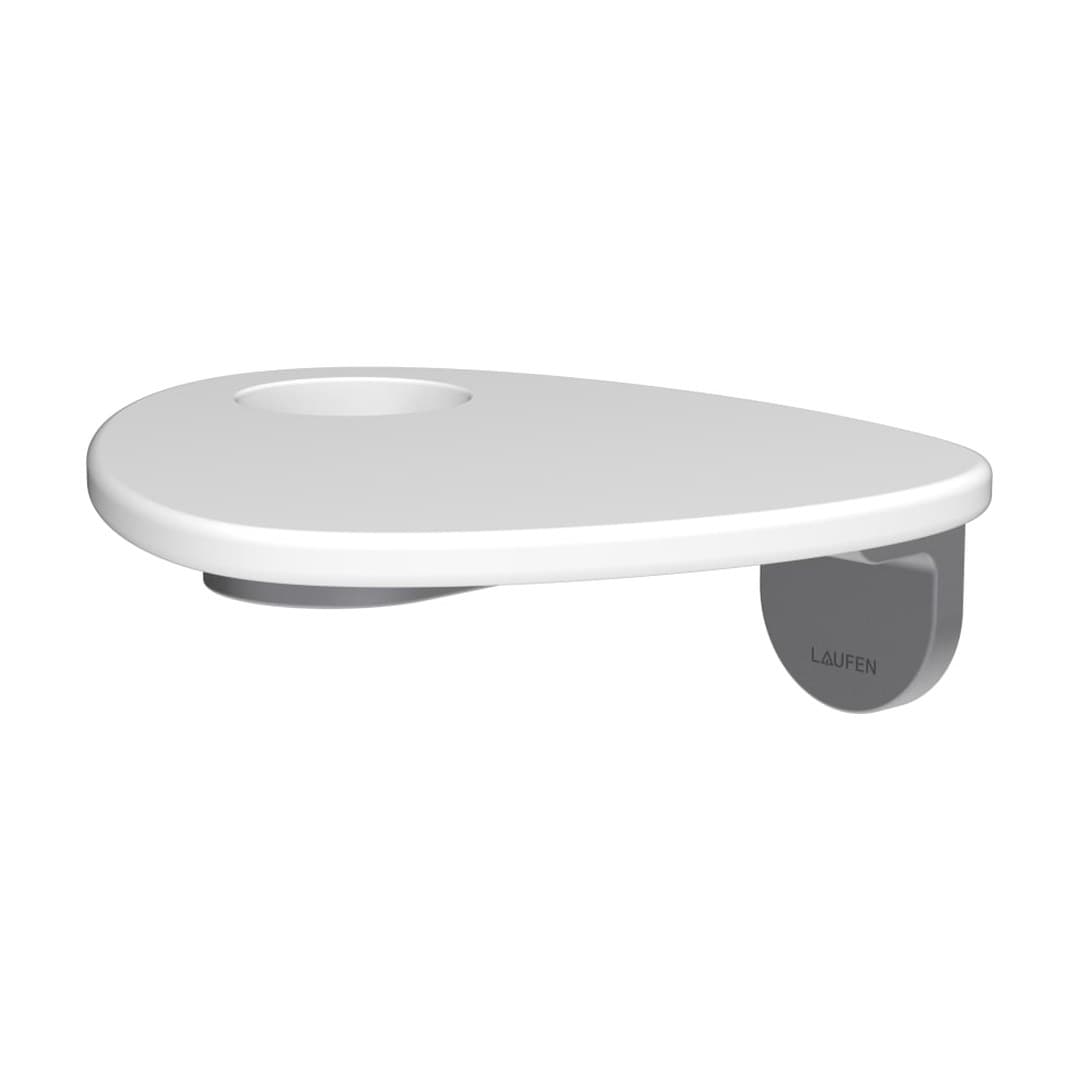 Laufen ADA – Ράφι – δίσκος με οπή – PVD inox/white matt (HF506790502000)