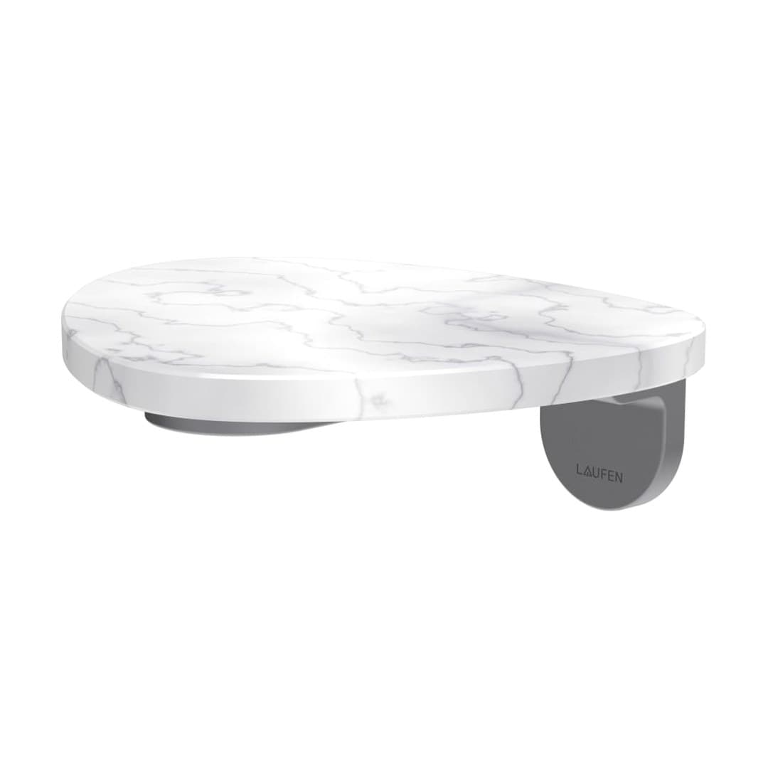 Laufen ADA – Ράφι – δίσκος χωρίς οπή – PVD inox/marble white (HF506790505060)