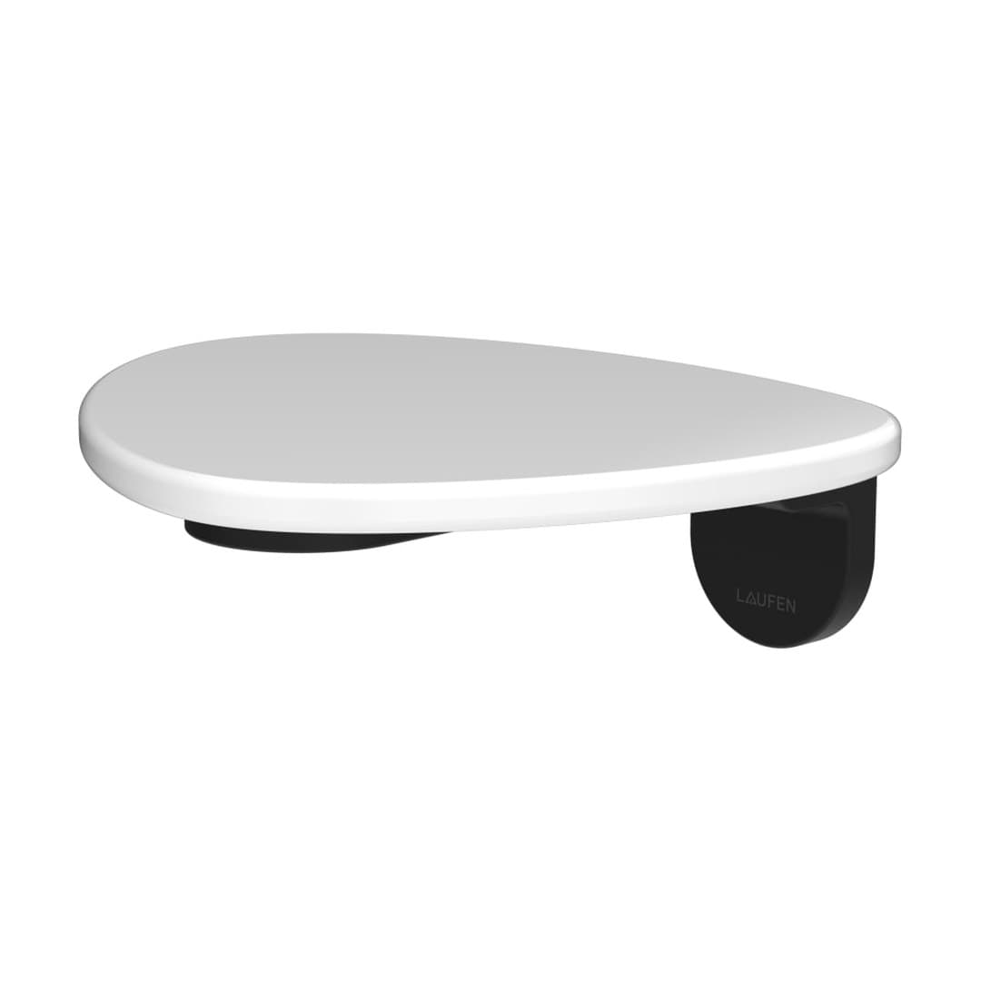 Laufen ADA – Ράφι – δίσκος χωρίς οπή – PVD black/white glossy (HF506790511060)