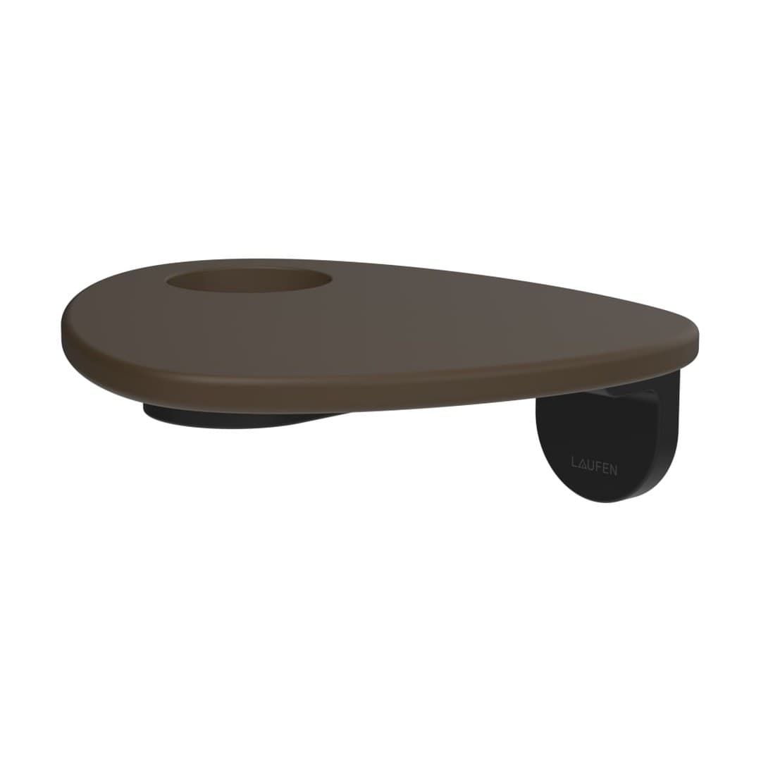 Laufen ADA – Ράφι – δίσκος με οπή – PVD black/coffee matt (HF506790514000)