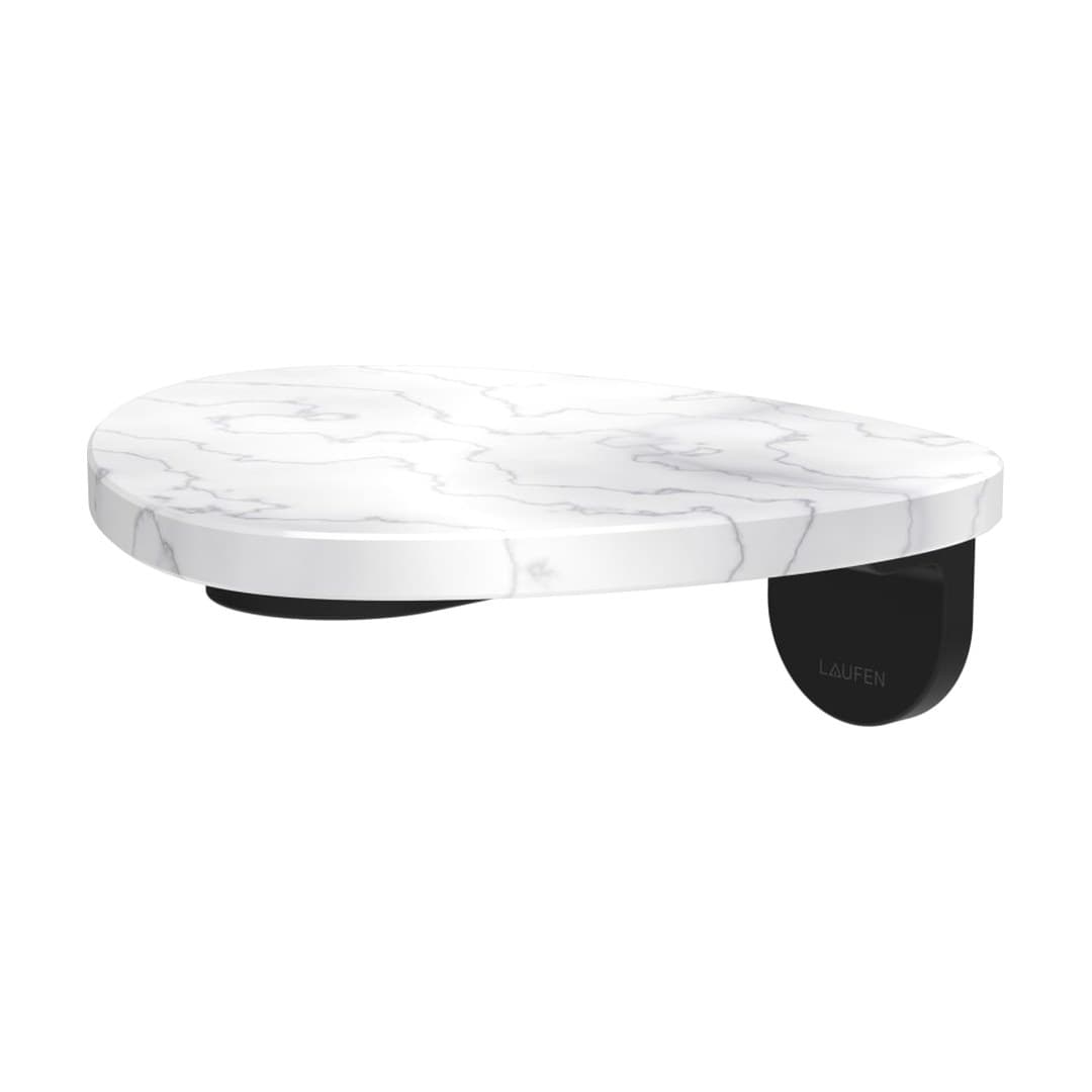 Laufen ADA – Ράφι – δίσκος χωρίς οπή – PVD black/marble white (HF506790515060)