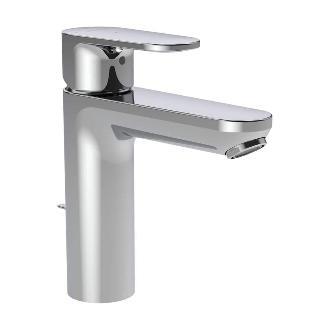 Laufen PRO X – Μπαταρία Νιπτήρα – προεξοχή 125 mm, με βαλβίδα – Chrome (HF506903100000)