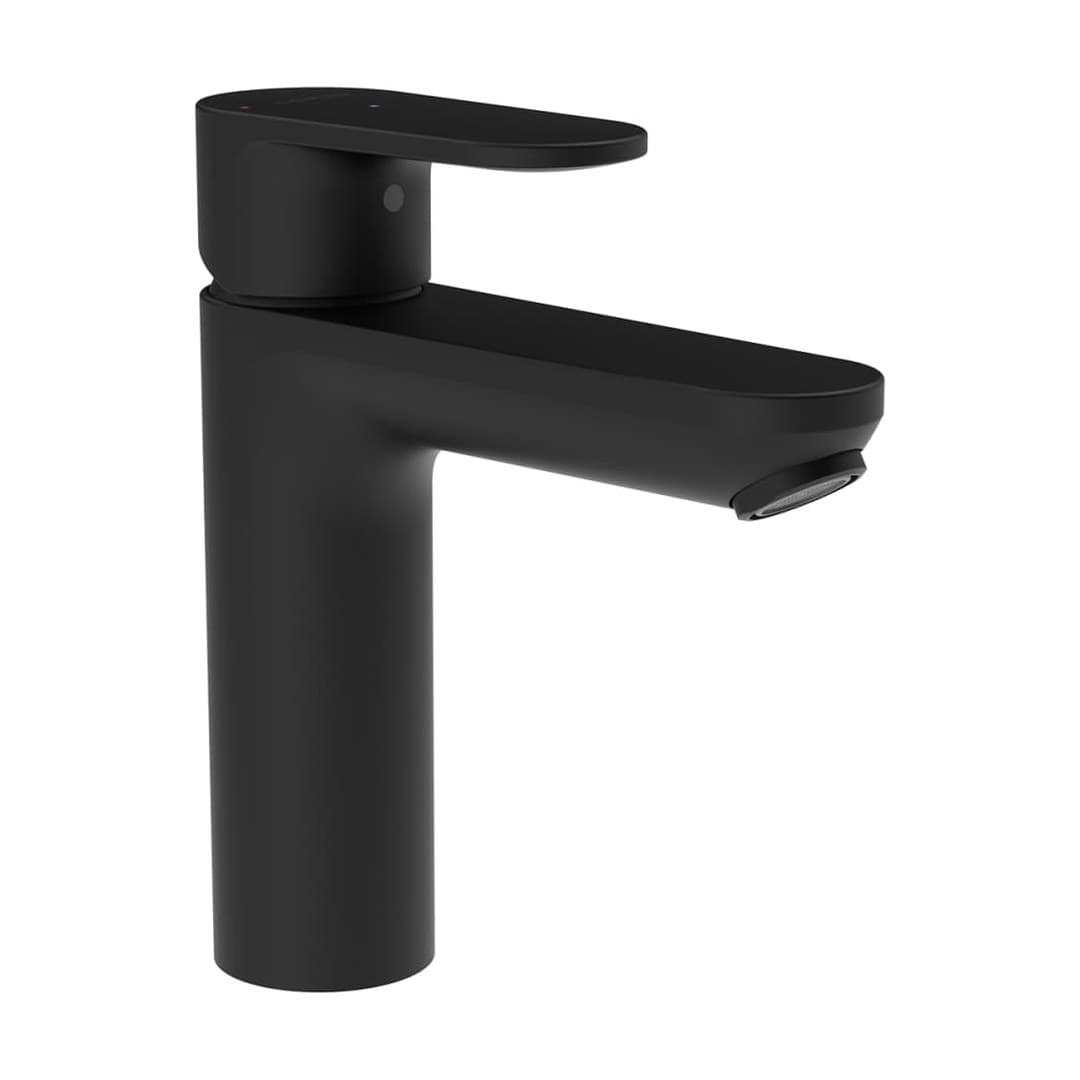 Laufen PRO X – Μπαταρία Νιπτήρα – προεξοχή 125 mm, χωρίς βαλβίδα – Matt black (HF506904198000)