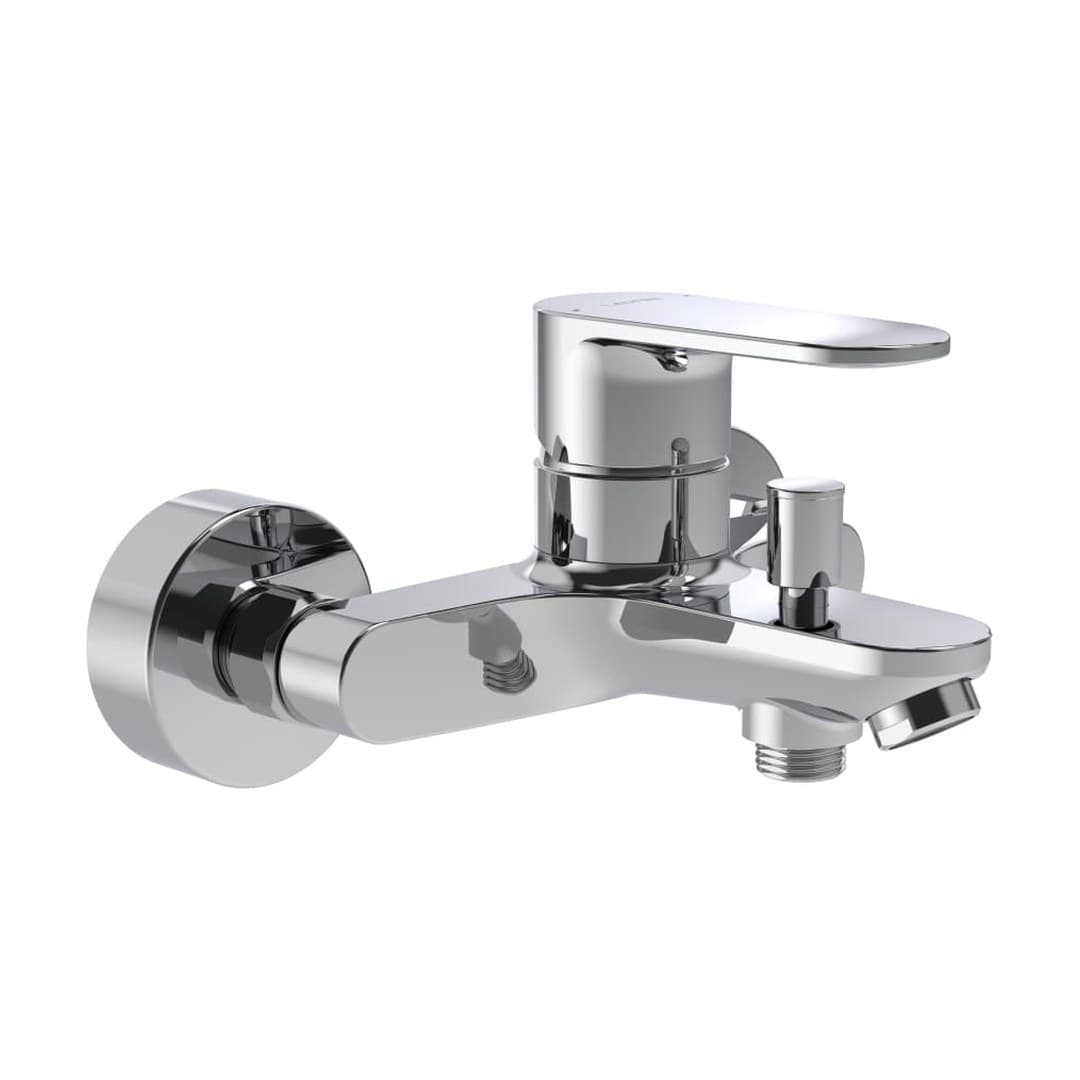 Laufen PRO X – Μπαταρία Λουτρού Τοίχου – προεξοχή 160 mm, χωρίς αξεσουάρ, χωρίς τηλέφωνο ντους – Chrome (HF506960100630)