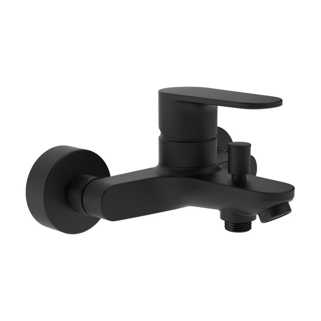 Laufen PRO X – Μπαταρία Λουτρού Τοίχου – προεξοχή 160 mm, χωρίς αξεσουάρ, χωρίς τηλέφωνο ντους – Matt black (HF506960198630)