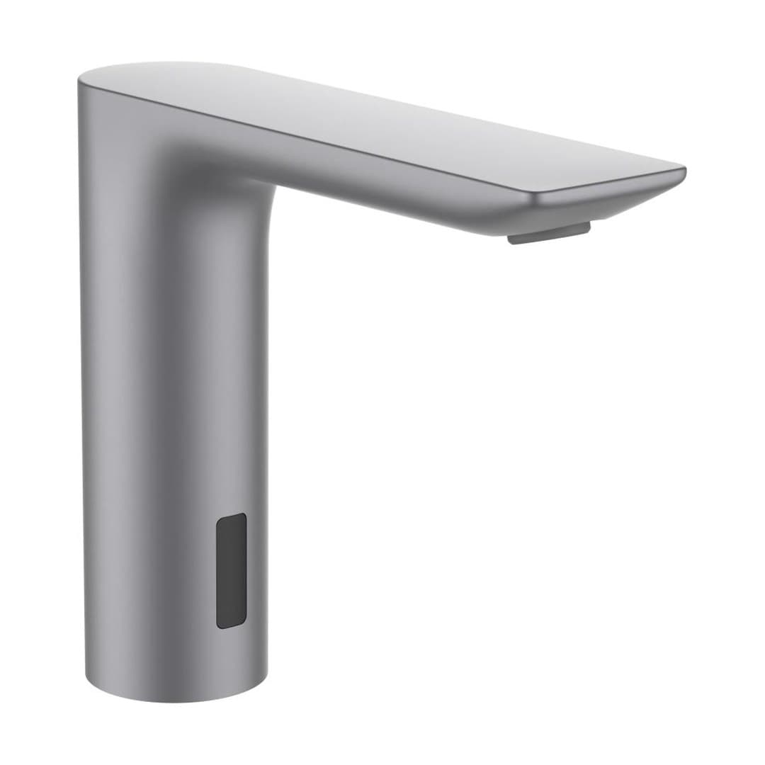 Laufen CITYTRONIC – Μπαταρία Νιπτήρα – ρεύματος, κρύο ή αναμεμειγμένο – PVD inox look (HF707006423000)