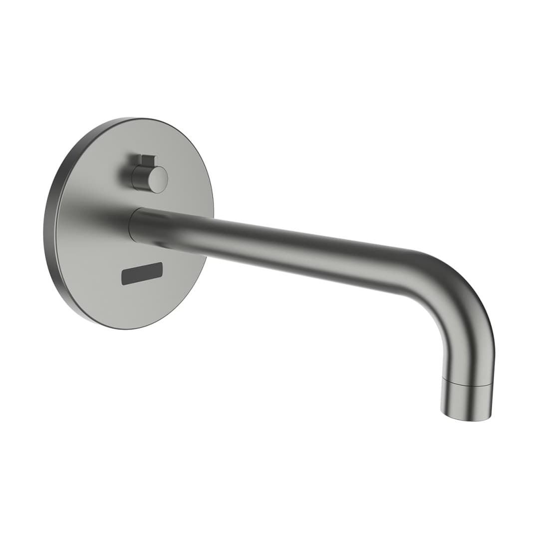 Laufen TWINTRONIC – Μπαταρία Νιπτήρα Τοίχου – προεξοχή 225 mm, ρεύματος – PVD inox look (HF707024423000)