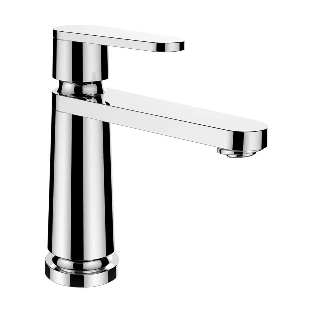Laufen THE NEW CLASSIC – Μπαταρία Νιπτήρα – προεξοχή 130 mm, χωρίς βαλβίδα – Chrome (HF900504100000)