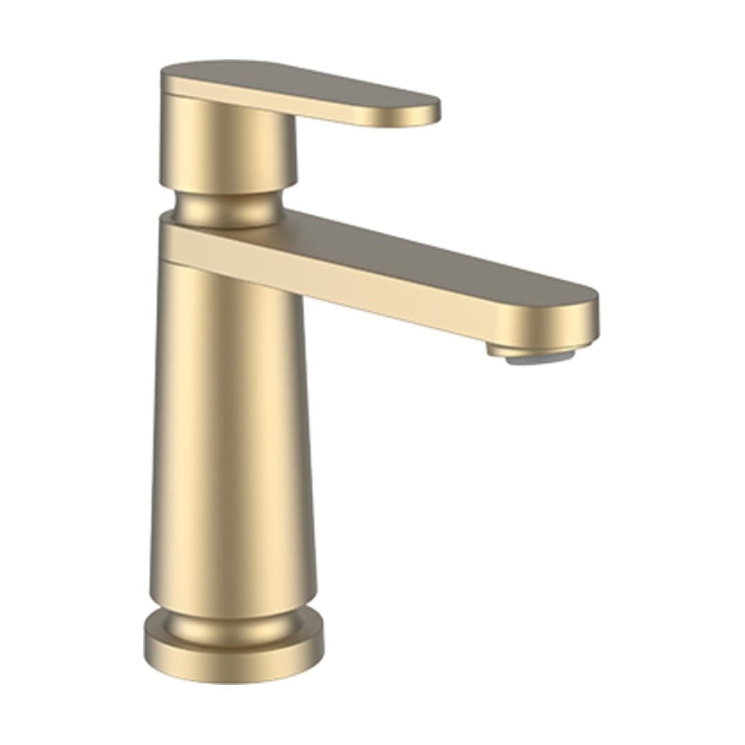 Laufen THE NEW CLASSIC – Μπαταρία Νιπτήρα – προεξοχή 130 mm, χωρίς βαλβίδα – PVD pale gold matt (HF900504462000)