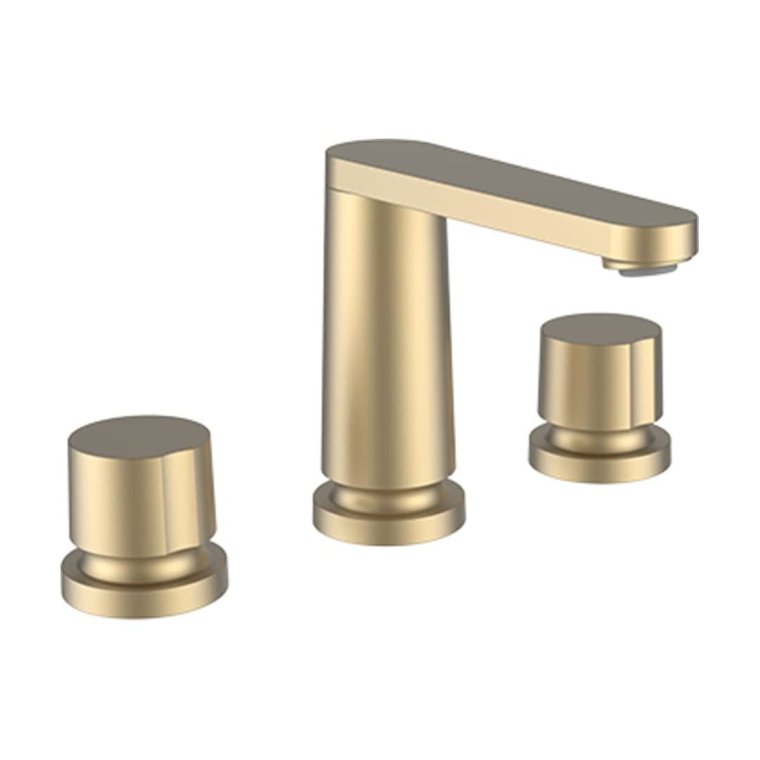 Laufen THE NEW CLASSIC – Μπαταρία Νιπτήρα – προεξοχή 130 mm, 3 οπών, χωρίς βαλβίδα – PVD pale gold matt (HF900512462000)
