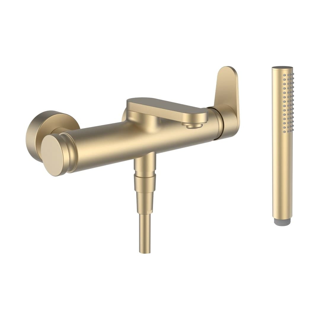Laufen THE NEW CLASSIC – Μπαταρία Λουτρού Τοίχου – σωλήνας 1600 mm – PVD pale gold matt (HF900560462600)