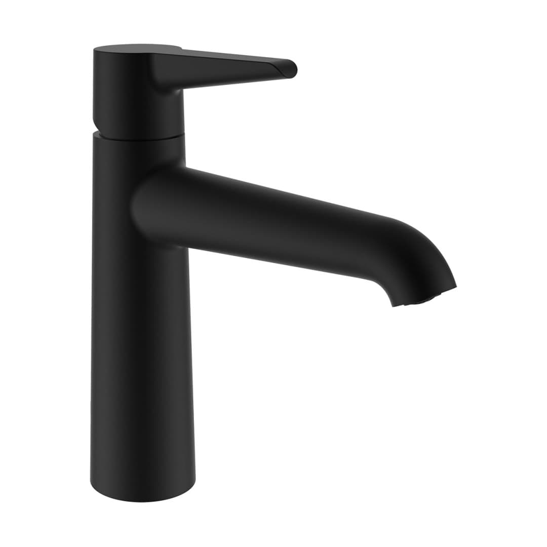 Laufen PURE – Μπαταρία Νιπτήρα – προεξοχή 140 mm, χωρίς βαλβίδα – PVD Titanium black matt (HF901704428000)