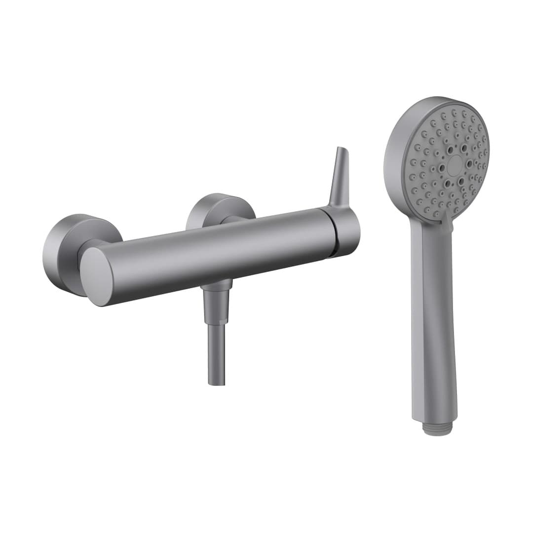 Laufen PURE – Σετ Ντους – σωλήνας 1800 mm, 3 ροές – PVD inox look (HF901750423600)