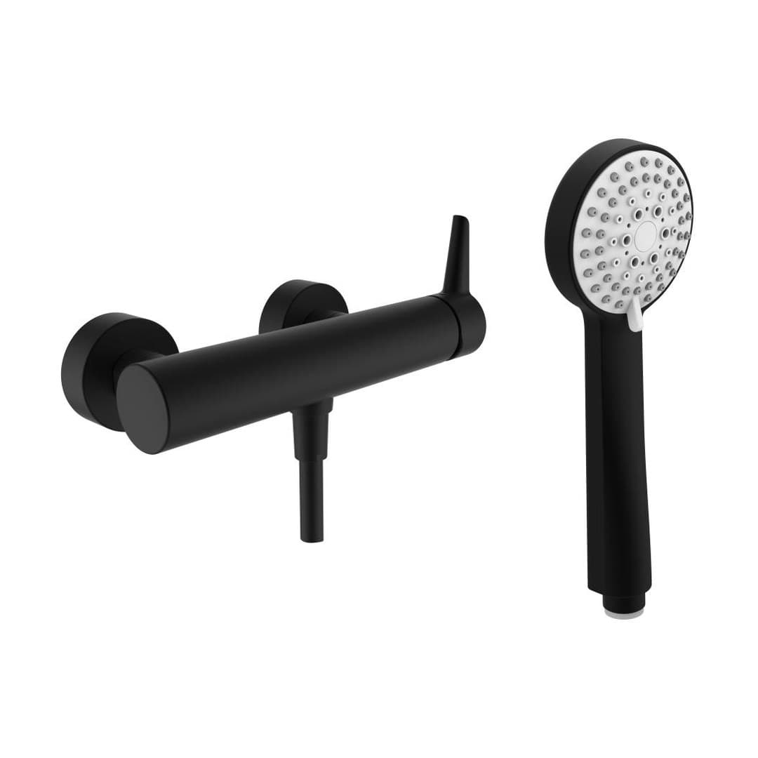 Laufen PURE – Σετ Ντους – σωλήνας 1600 mm – PVD Titanium black matt (HF901750428600)