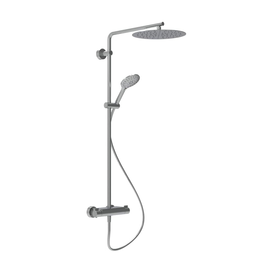 Laufen VIVID – Σύστημα Ντους – σωλήνας 1600 mm, Ø300 mm, με γυάλινο πάνελ – Chrome (HF905452100630)