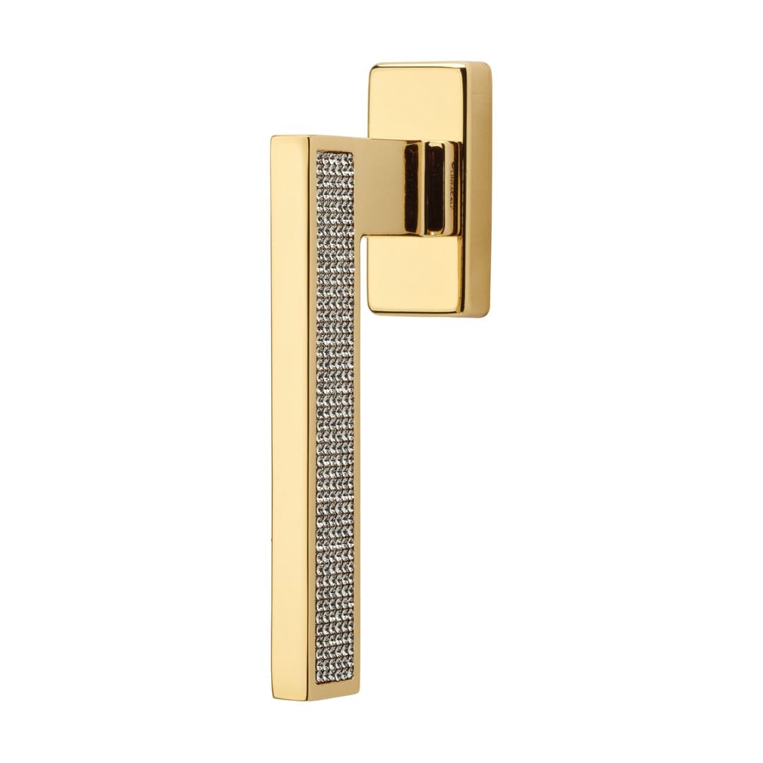 Linea Calì Sintesi Mesh – Πόμολο Παραθύρου – Window handle with DK movement 4 clicks – Gold plated (1301 DK OZ)