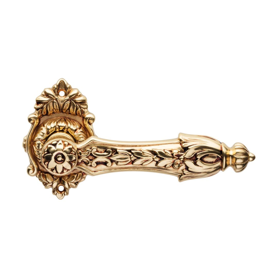 Linea Calì Arcadia – Πόμολο Πόρτας Ροζέτα – Door handle on rose art.008 – French gold (1640 RB 008 OF)