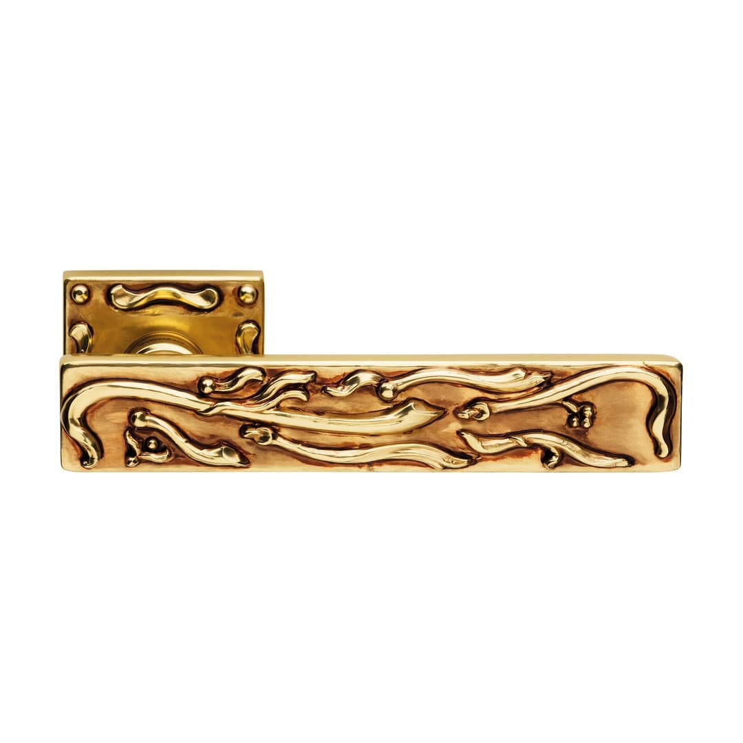 Linea Calì Frida – Πόμολο Πόρτας Ροζέτα – Door handle on rose art.007 – French gold (1700 RB 007 OF)