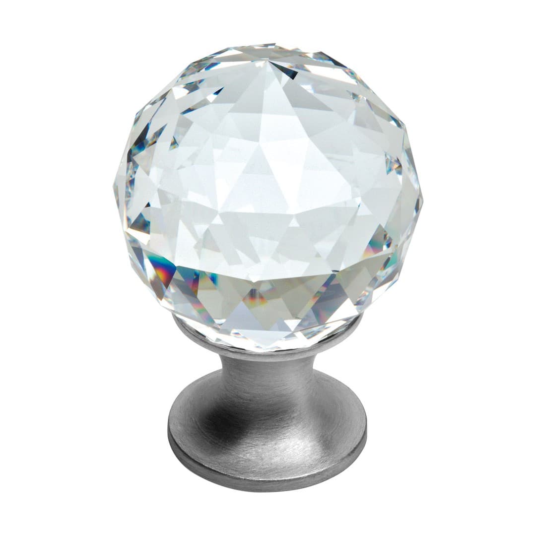 Linea Calì Crystal – Πομολάκι Επίπλου – Ø 30 mm – Satin chrome (200 PB 0030 CS)