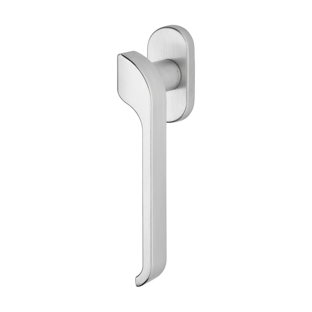 Linea Calì Turbo Zincral – Πόμολο Παραθύρου – Window handle with oval DK movement 4 clicks – Satin chrome (470 DK O CS)