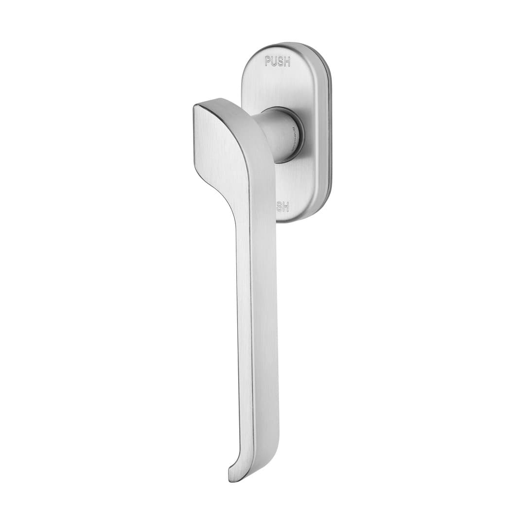 Linea Calì Turbo Zincral – Πόμολο Παραθύρου – Window handle with oval DK SmartBlock movement – Satin chrome (470 SK O CS)