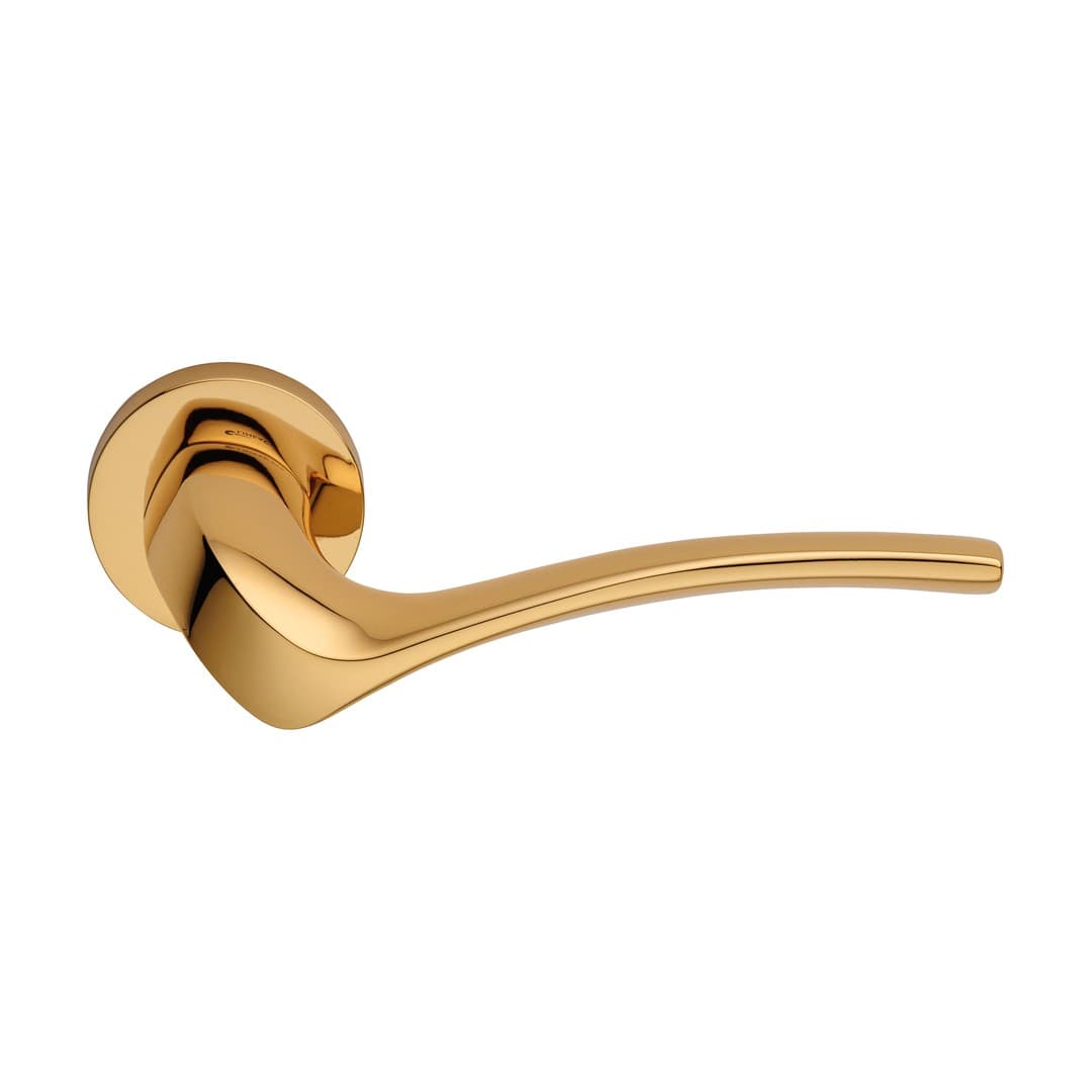 Linea Calì Ibis – Πόμολο Πόρτας Ροζέτα – Door handle on rose art.023 – Gold plated (691 RB 023 OZ)