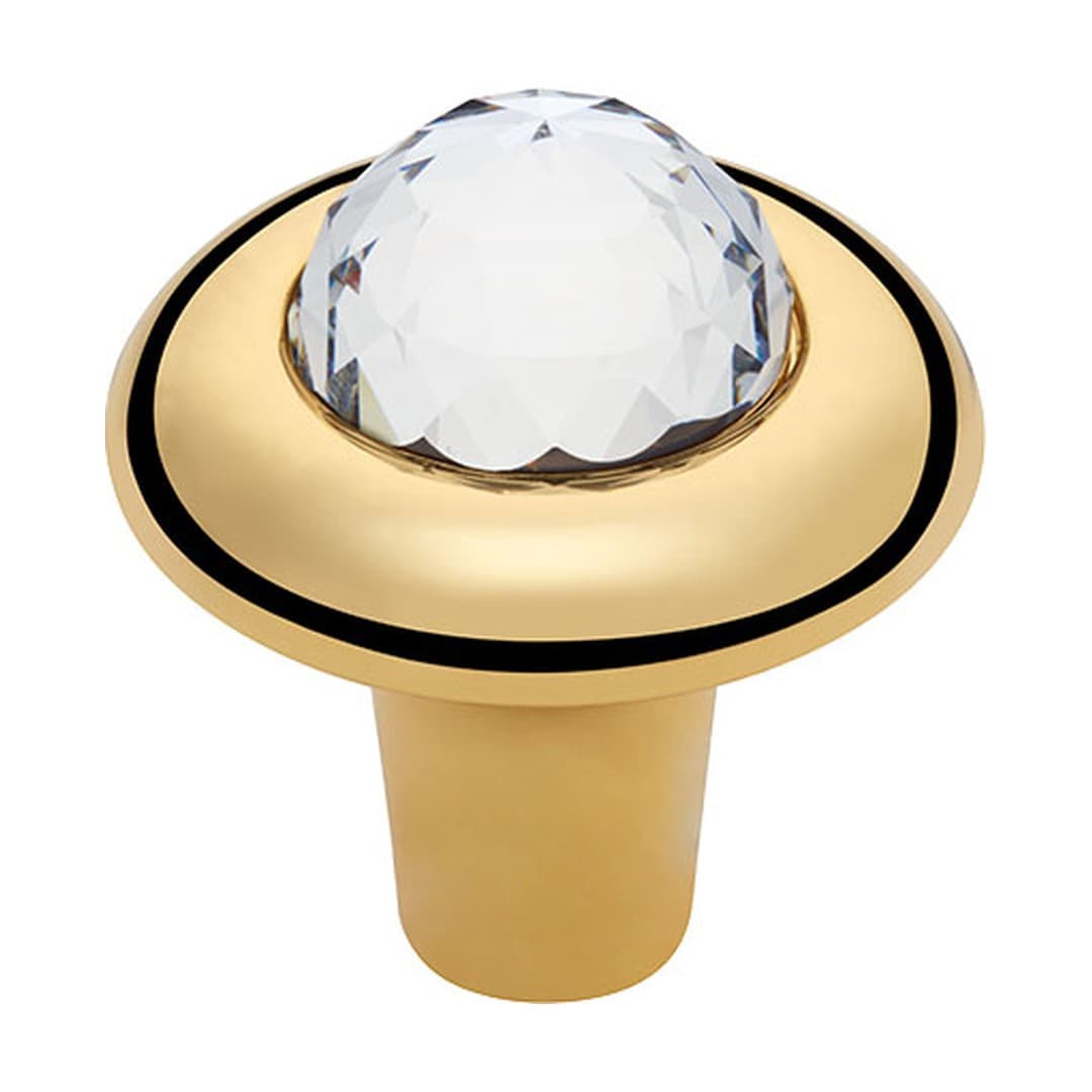 Linea Calì Elika Crystal – Πομολάκι Επίπλου – Ø 35 mm – Gold plated (991 PB 0035 OZ)