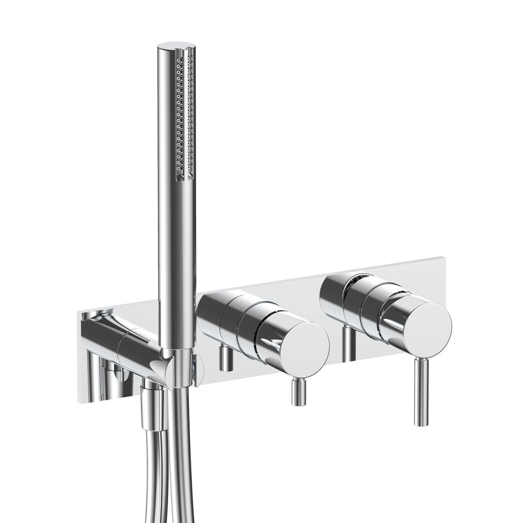 Fantini Nostromo – Εξωτερικά Μέρη Εντοιχισμού Ντους – Chrome (5002E884B)