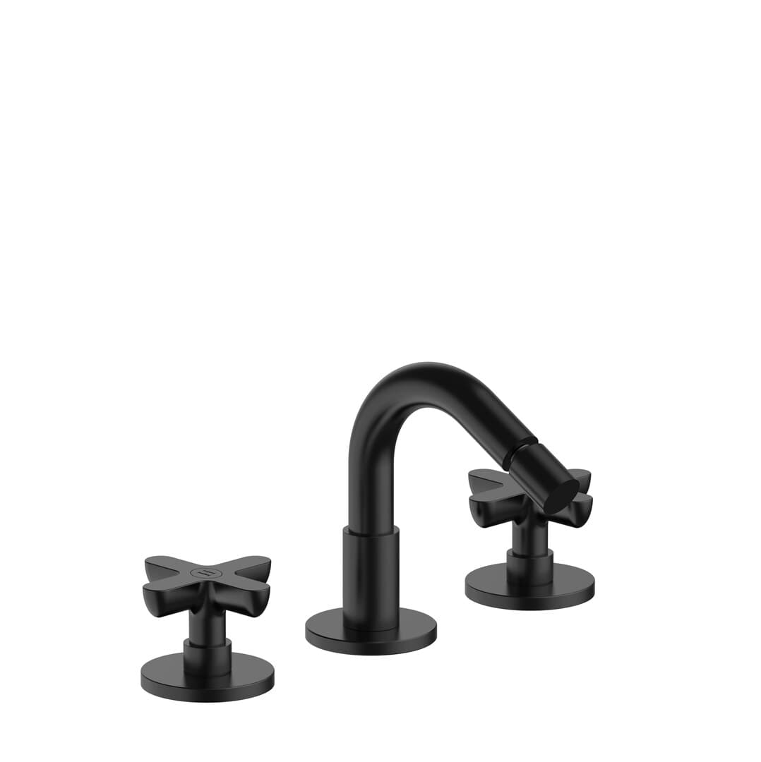 Fantini Icona Classic – Μπαταρία Μπιντέ – Matt Black (5313R008W)