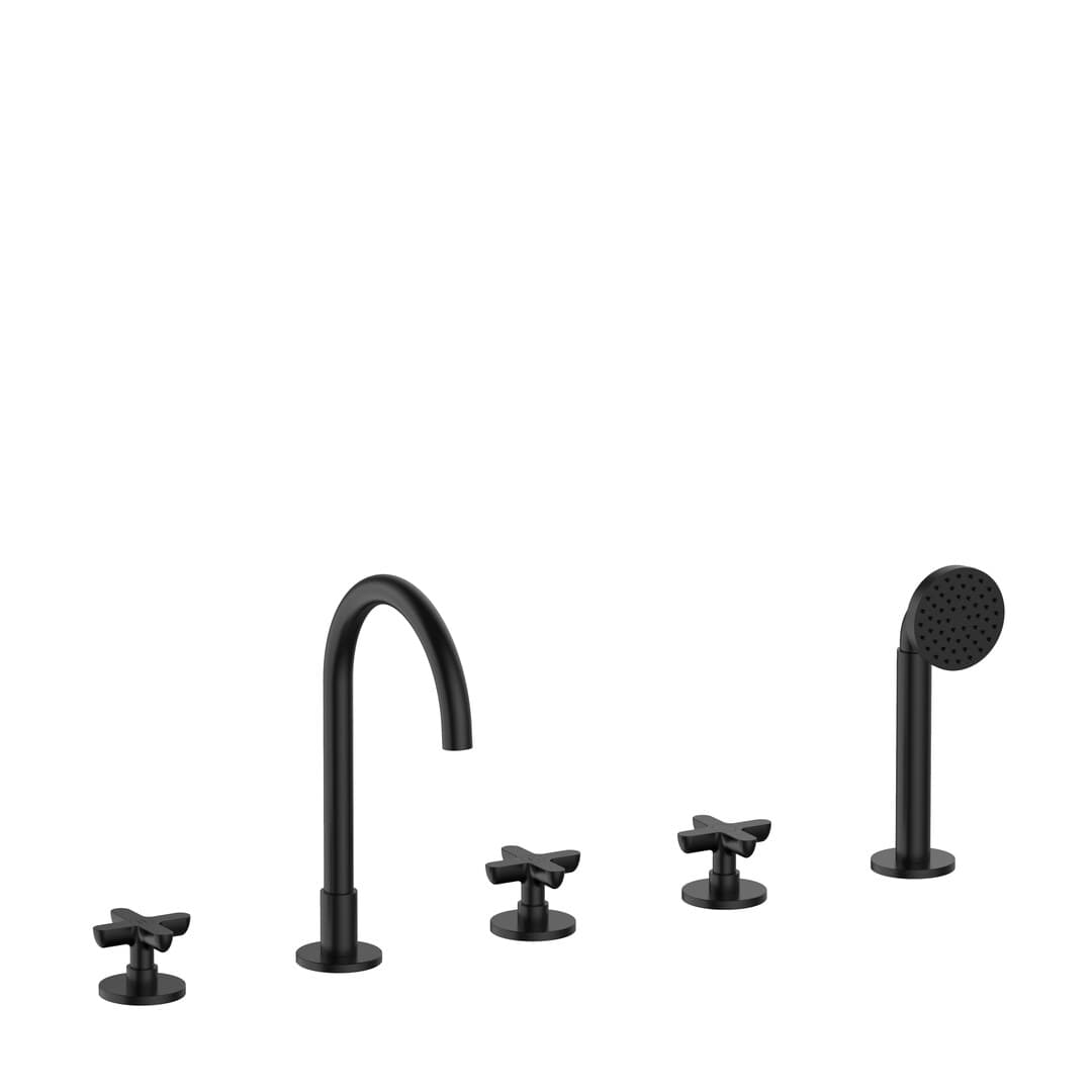 Fantini Icona Classic – Μπαταρία Μπανιέρας Πάγκου – Matt Black (5313R065)